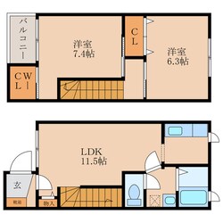 トワ・ヴェールの物件間取画像